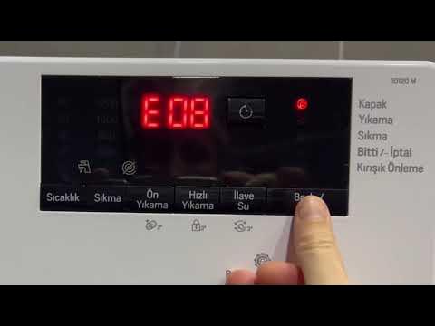 Arçelik Çamaşır Makinesi E8 Hatası: Nedenleri ve Çözüm Yöntemleri