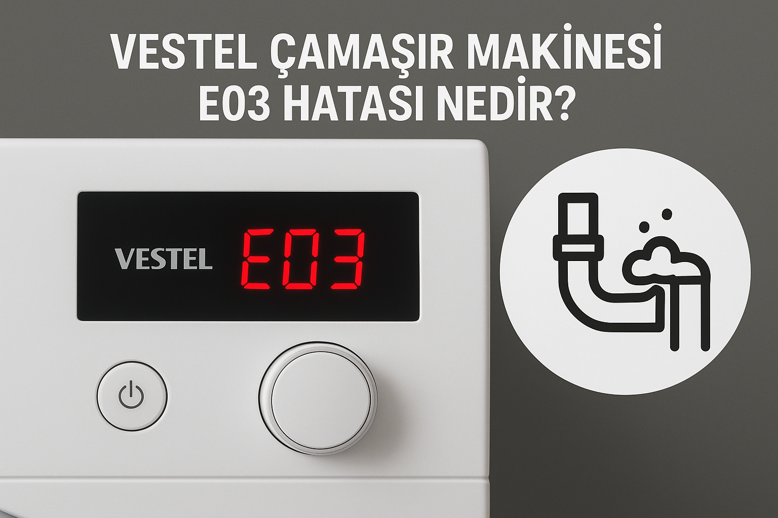 Servise Gerek Kalmadan Vestel Çamaşır Makinesi E03 Hatası Nasıl Düzeltilir?